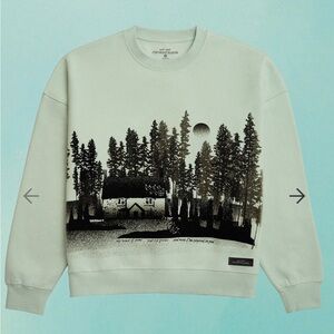 Taylor Swift Black and White Forest Print Sweater